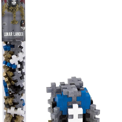 PLUS PLUS - Apollo 11 Space Playset Bundle - Space Mini Maker Tubes and Baseplate Builder - Construction Building STEM | STEAM Toy, Interlocking Mini Puzzle Blocks for Kids