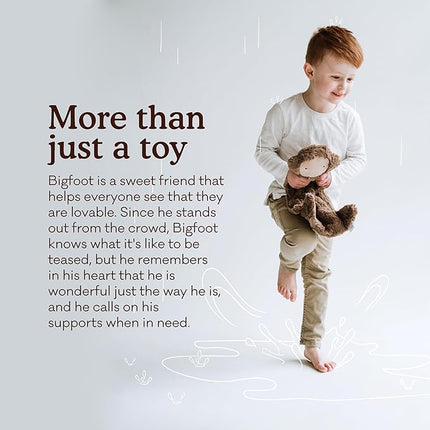 Slumberkins Bigfoot Snuggler & 2 Board Books Complete Set Bundle | Soft Plush Toy for Ages 0+ | Enhances Self-Esteem & Positive Relationships (Bigfoot Snuggler Plush + 2 Board Books)