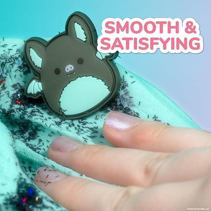 Original Squishmallows Aldous The Fruit Bat Premium Cloud Slime, Vanilla-Scented, 8 oz., Storage Container with Figurine Topper, Rubber Charm, Goodie Bags Stuffers, Kids Party Favors, Sensory Toy