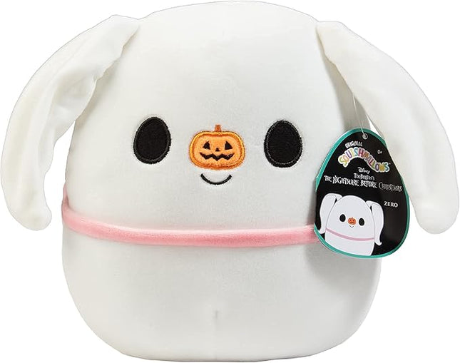 Squishmallows Original 8-Inch Zero The Dog - Nightmare Before Christmas - Official Jazwares Plush - Collectible Soft & Squishy Stuffed Animal Toy - Gift for Kids, Girls & Boys