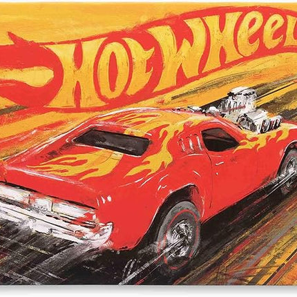 Mattel Hot Wheels Red Car Gallery Wrapped Canvas Wall Decor - Vintage Hot Wheels Wall Art for Kids' Bedroom or Man Cave