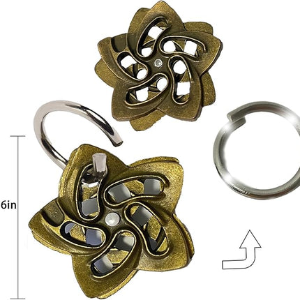 Metal Brain Teasers Puzzles for Kids and Adults 3D Unlock Interlocking Puzzles IQ Logic Test Disentanglement Educational Toy for Kids Adults