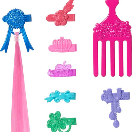 Barbie Mysteries: in Search of The Lost Mare Horse Hairstyles, Doll Toy Horse with Extra Long Mane, Comb and Hair Accessories, Inspired by The Series, +3 Years, HXJ37