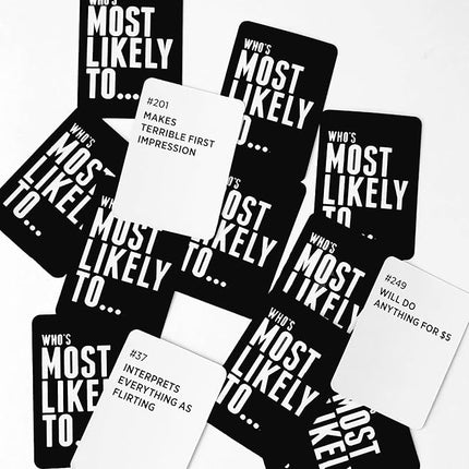 DSS Games Who's Most Likely to... Kinda Clean Family Edition [A Party Game] | Game Night, Big Groups, Halloween