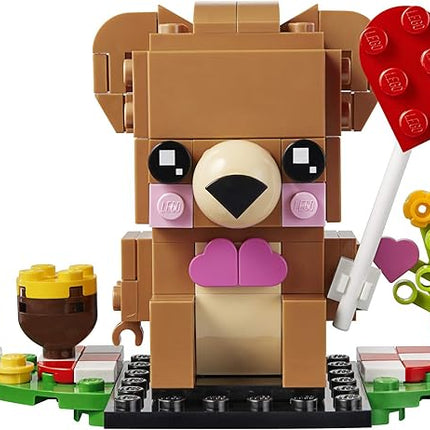 LEGO BrickHeadz Valentine's Bear 40379 Building Kit, New 2021 (150 Pieces)