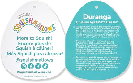 Squishmallows Original 12-Inch Duranga Blue Raccoon - Official Jazwares Plush (Medium-Sized)