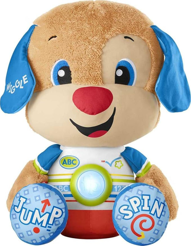 Fisher-Price Laugh & Learn Toddler Learning Toy So Big Puppy Musical Plush with Smart Stages Content for Ages 18+ Months