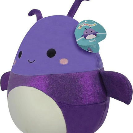 Squishmallows 12-Inch Axel Purple Beetle - Medium-Sized Ultrasoft Official Kelly Toy Plush