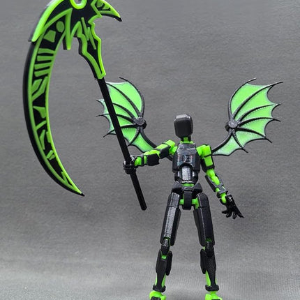 T13 Action Figure Set - Titan 13 Robot, Dummy 13, 3D Printed Lucky 13 for Collectors Desktop Decorations (Assembly Completed)