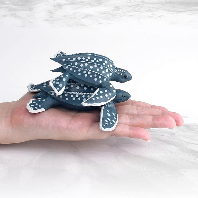 12PCS Sea Turtles Figurine Toys Set Realistic Large Leatherback Turtle Toy Plastic Turtle Modle Boy Birthday Gift for Kids