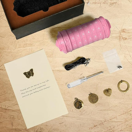 Da Vinci Code Numeric Cryptex Money Puzzle Box for Cash Gift, Jewelry Box with Hidden Compartment, Unique Puzzle Gift for Adults Brain Teaser Valentine’s Day Wedding & Anniversary Present