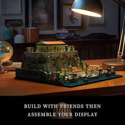 Architecture The Acropolis in Athens Building Sets; Collectible Model for Adults; Home Décor Model Building Kit, Creative DIY Activity, Famous Landmarks Collection (1947 Pieces)