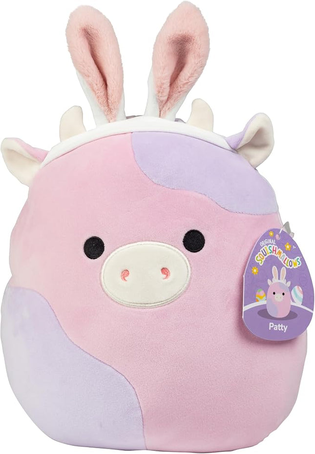 Squishmallows Original 10-Inch Patty The Purple Cow w/Bunny Ears - Official Jazwares Plush - Collectible Soft & Squishy Cow Bunny Stuffed Animal Toy - Add to Your Squad - Gift for Kids, Girls & Boys