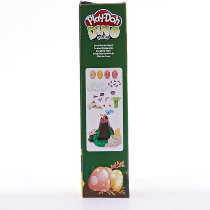 Play-Doh Slime Dino Crew Lava Bones Island Volcano Playset with HydroGlitz Eggs and Mix-ins, Dinosaur Toy for Kids 4 Years and Up, Non-Toxic