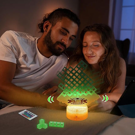 FAVANTIME 32pcs LED Stacking Game Tetra Balance Tower Stacking Blocks Board Games for 1-4 Players Family Games for Kids, Adults, Party, Travel Team Building Blocks Toys