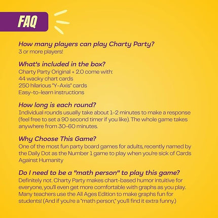 Charty Party – Funny Adult Party Game with Absurd Charts for Ages 17+, Perfect for Clever Friends and Game Nights, Try to Guess What’s The Chart About