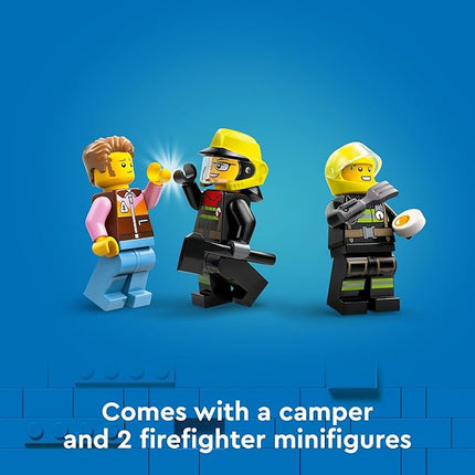 LEGO City Fire 4x4 Fire Truck with Rescue Boat Building Toy - Pretend Play Preschool Toy for Boys & Girls, Ages 5+ - Gift Ideas for Birthdays - 60412