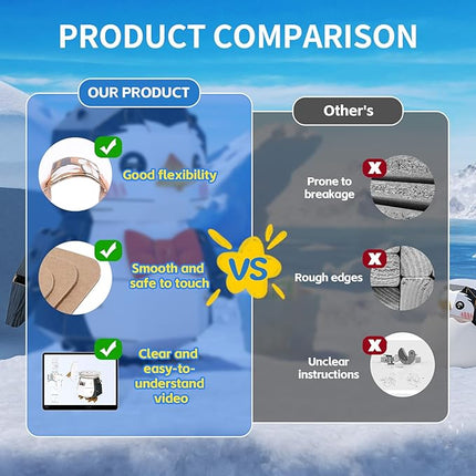 3D Paper Puzzle Model Kit for Adults & Kids Ages 8+,STEM Educational DIY Assembly Toy,Eco-Friendly Craft Gift for Home Decoration, Birthday Children's Day Gifts(Penguin)