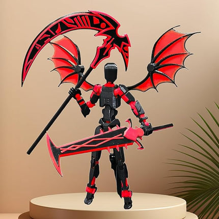 2 Packs T13 Action Figure Set - Titan 13 Robot Movable, 3D Printed Articulated, Full Body Mechanical Doll - Christmas Birthday Gift for Kids Adult (Assembly Completed)