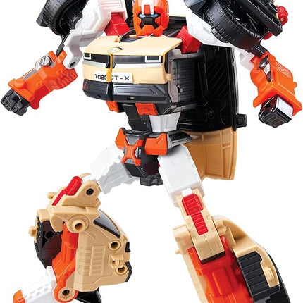 New TOBOT, TOBOT X, Youngtoys Transforming Collectible Vehicle to Robot, Heroes Animation Character Toys for Kids 3 and up Transform Toys Cars, Large Size 9-inch