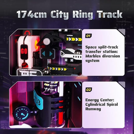 ROKR 3D Puzzles Building Toy Sets Marble Run Model Kits for Adults, 140pcs Brain Teaser STEM Kit for Kids, DIY Hobbies for Men Women, Boys and Girls (Parallel World MR02S)