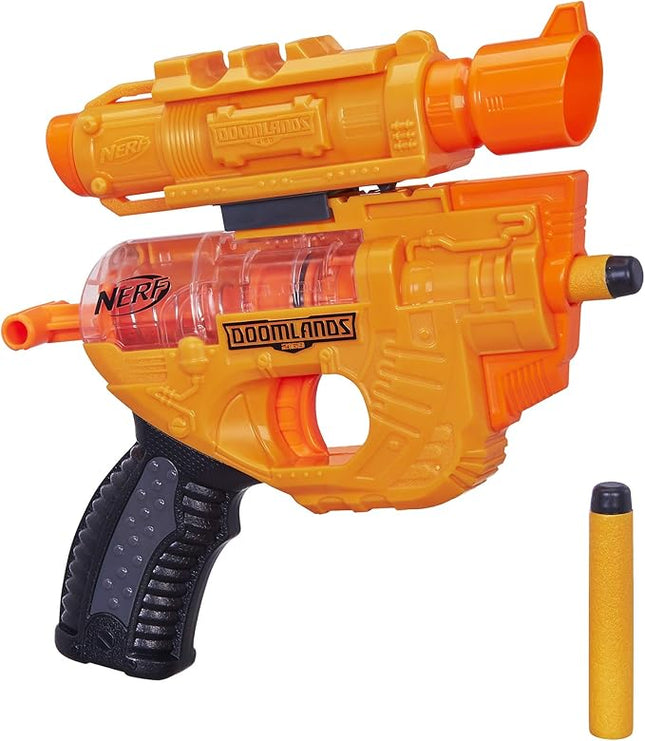 Nerf Holdout Doomlands Toy Blaster with Detachablex 40Mm & 2 Official Doomlands Elite Darts for Kids, Teens, & Adults