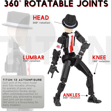 T13 Action Figure Assembly Completed, T13 Action Figures Set High 5.4 inches Tall, Office Desks , and Birthday Cake Decorations, Titan 13 Action Figure for Ultimate Gaming Action Figures Collection