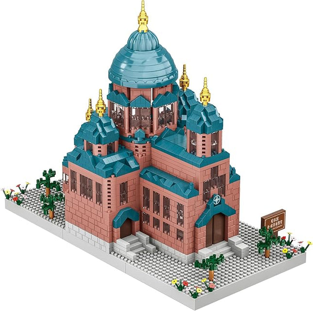 Building Block Set, Architecture Saint Sophia Cathedral Model Micro Mini Building Blocks 1515 PCS Collection Model Kit