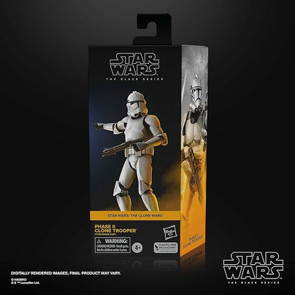 STAR WARS The Black Series Phase II Clone Trooper, The Clone Wars 6-Inch Action Figures, Ages 4 and Up