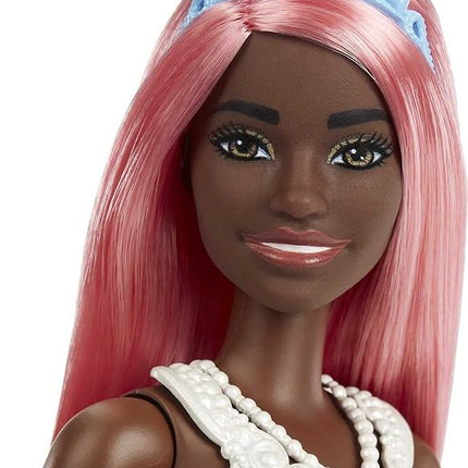 Barbie Dreamtopia Royal Fashion Doll with Light-Pink Hair & Sparkly Bodice Wearing Removable Skirt, Shoes & Headband Accessory