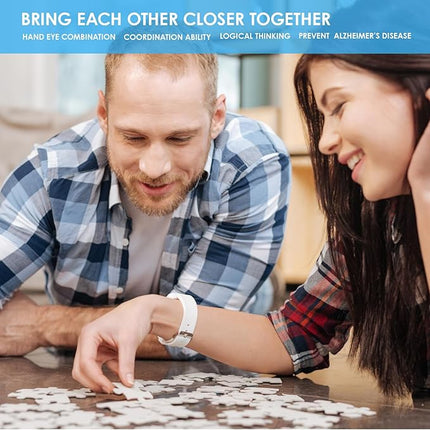 MOMIBOOK Jigsaw Puzzles 1000 Pieces Puzzle for Adults of Sea Breeze Florist, Painting Image Seaside Flower Shop Difficult Challenging Hard Impossible Puzzle Unique Christmas Birthday Gifts