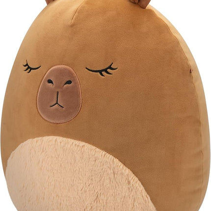 Squishmallows Original 14-Inch Lijjian Brown Capybara - Official Jazwares Large Plush
