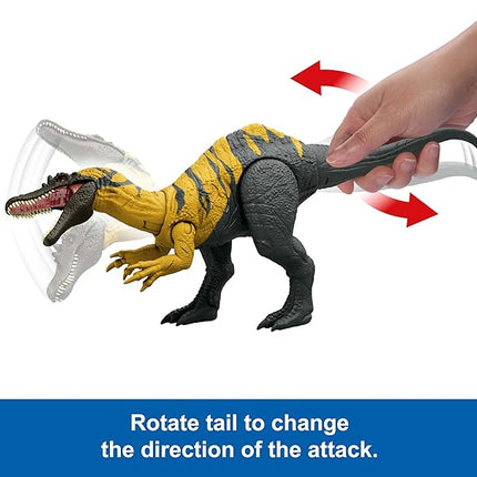 Mattel Jurassic World Dinosaur Toys with Roar Sound & Attack Action, Wild Roar Posable Figures, Physical & Connected Digital Play