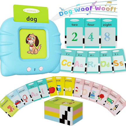 Toddler Toys Talking Flash Cards for 1 2 3 4 5 6 Year Old Boys and Girls, Autism Sensory Toys for Autistic Children, Learning Educational Montessori Speech Therapy 248 Sight Words Kids Gifts
