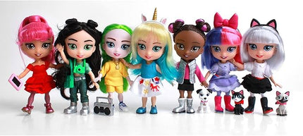 Loyal Subjects - for Keeps - Sophia Girl with Cupcake Keepsake Hot Pink 5" Action Figure (Net)