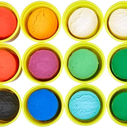 Play-Doh Jewel Colors Bulk 12-Pack of 4-Ounce Cans, Holiday Stocking Stuffers, Prizes & Party Favors, Kids Arts & Crafts, Preschool Toys, Ages 2+ (Amazon Exclusive)