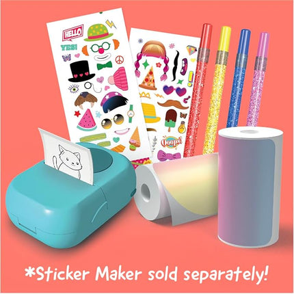 Hello Blink - Sticker Maker - Refill Pack with 80 Glitter Stickers - Children Ages 8+