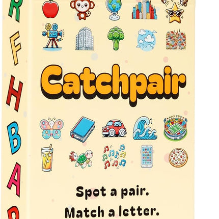 Catchpair - Quick-Thinking Word & Category Card Game - Easy to Learn Word Games for Adults and Families - 9+ Ages 2-6 Players 10-15 Mins