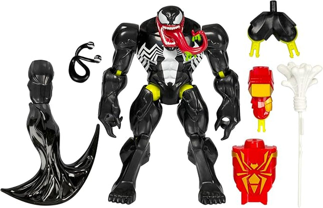 Spider-Man MixMashers Marvel Venom Custom Mix-and-Match Deluxe Action Figure & Accessories, 5-Inch-Scale (12 cm) Super Hero Toys for Kids Ages 4+