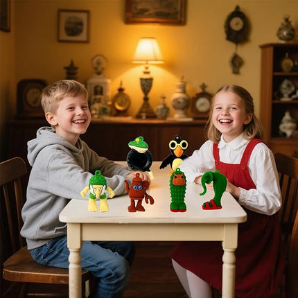 24PCS Tralalero Tralala Action Figure,Tung Tung Sahur Meme Unique Action Figures Decorations Gifts,Brainrot Meme Shark Figures Toys 2.5in, Toys Desktop Decor (Yellow)