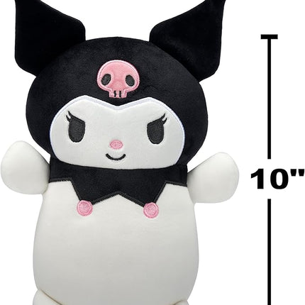 Squishmallows Original Sanrio 10-Inch Kuromi HugMees - Medium-Sized Ultrasoft Official Jazwares Plush
