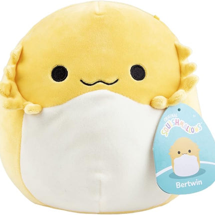 Squishmallows 8" Bertwin The Yellow Bearded Dragon Plush - Official Jazwares - Soft, Cuddly Collectible Toy for Boys, Girls Kids & Adults for Birthday, Holiday, or Snuggle Time