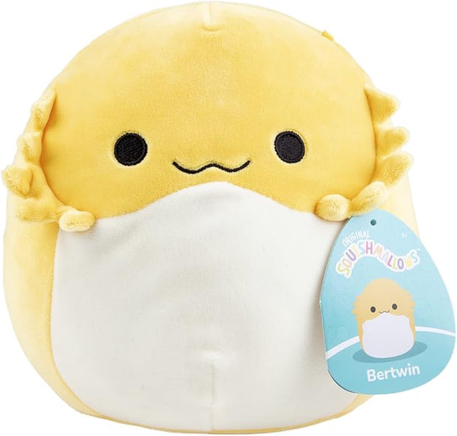 Squishmallows 8" Bertwin The Yellow Bearded Dragon Plush - Official Jazwares - Soft, Cuddly Collectible Toy for Boys, Girls Kids & Adults for Birthday, Holiday, or Snuggle Time