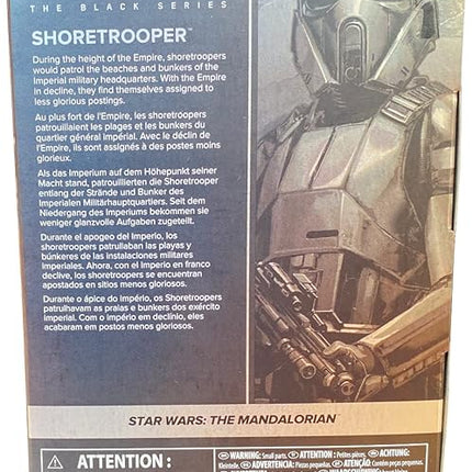 Star Wars: The Mandalorian, Shoretrooper, Black Series, 6-inch Action Figure, Star Wars: The MANDALORIAN/SHORETROOPER/THE BLACK SERIES/6-inch Action Figure
