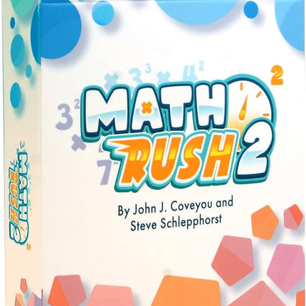 Genius Games Math Rush 2: Multiplication & Exponents - A Cooperative Time-Based Educational Math Flash Card Game for Kids, Students, and Families | STEM Game to Master Mental Math Skills