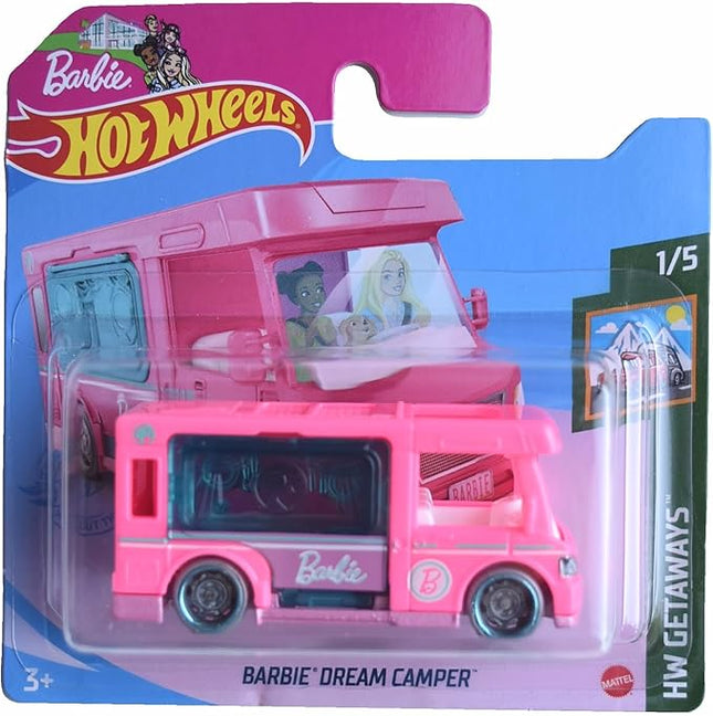Hot Wheels Barbie Dream Camper, HW Getaways 1/5 Short Card