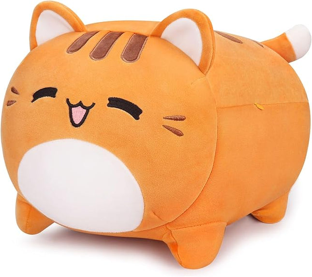 Auspicious beginning Orange Cat Plush-20'' Cute Soft Stuffed Animal, Cat Anime Plush Toy, Plushie Doll Soft, Cute, Kawaii Stuffed Animal Pillow Doll for Kids' Birthdays & Home Decoration