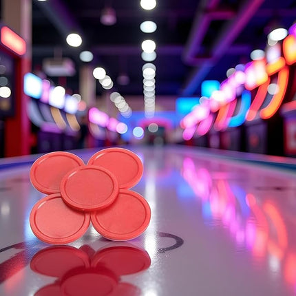 5Pcs Red Mini Air Hockey Table Pucks 50mm Puck Children Table New 2-inch Convenient and Attractive Air Hockey Arcade and Table Games, Air Hockey