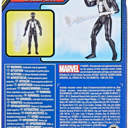 Marvel Epic Hero Series Symbiote Suit Spider-Man Action Figure, 4-Inch Toy with Accessory, Kids Ages 4 and Up, Medium