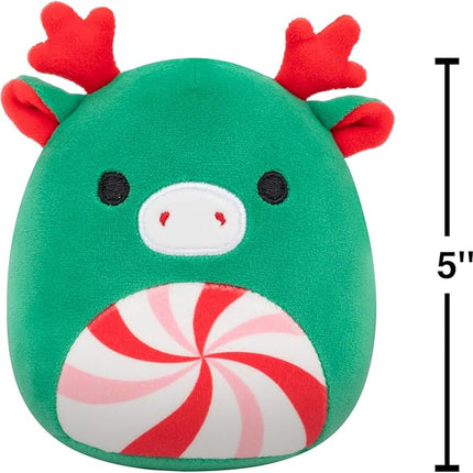 Squishmallows Original 5in Zumir The Green Moose with Peppermint Swirl Belly – Official Jazwares Plush (Little)